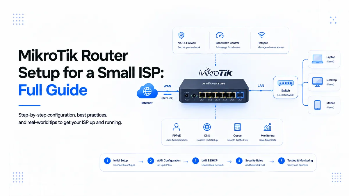 MikroTik Router Setup for a Small ISP: Full Guide